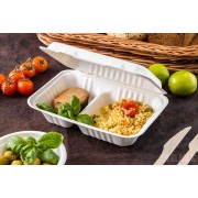 Menubox 1/2 obiadu 2-dzielny z trzciny cukrowej