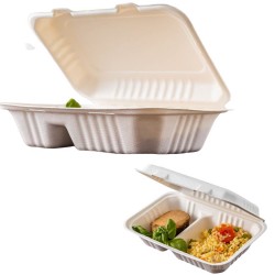 Menubox 1/2 obiadu 2-dzielny z trzciny cukrowej