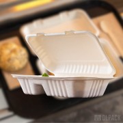 naturalny ekologiczny biały lunchbox