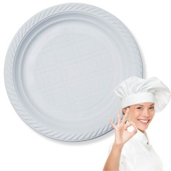 talerz plastikowy jednorazowy