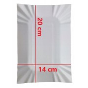 tacki do grilla papierowe białe zwykłe eko