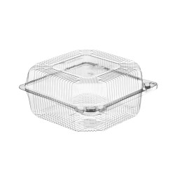 opakowanie cukiernicze kwadratowe plastikowe przezroczyste