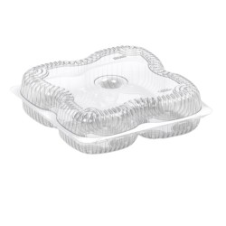 plastikowe transparentne opakowanie cukiernicze na pączki