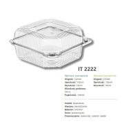 opakowanie cukiernicze kwadratowe plastikowe przezroczyste