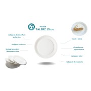talerz papierowy  150 mm