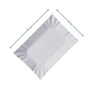 Tacka jednorazowa biała dla deserów