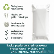 tacki papierowe na grilla gastronomiczne