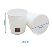 kubek papierowy biały 250 ml
