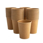 naturalne papierowe kubki