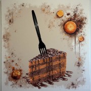 widelec czarny plastikowy