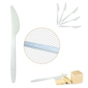 biały nóż jednorazowy wielokrotnego użytku