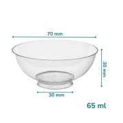 pojemnik 60 ml okrągły na deserki