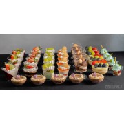 Finger food pojemniki deserowe kwadratowe piramidki 120ml