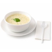 biała łyżka z plastiku