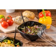 widelce plastikowe czarne wielorazowe