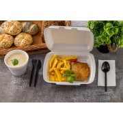 plastikowe noże wielokrotnego użytku czarne