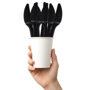 noże wielokrotnego użytku czarne plastikowe