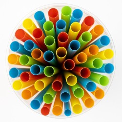 Słomki plastikowe proste...