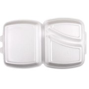 pojemnik obiadowy styropianowy 2-dzielny