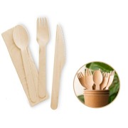 widelec nóż łyżka zestaw z serwetką