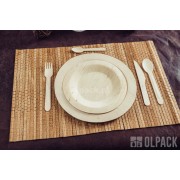 nóż drewniany sztućce