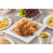 talerz z trzciny cukrowej jednorazowy  kwadrat 26 cm