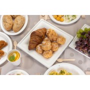 białe naturalne talerzykijednorazowe