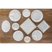 wodoodporny talerzyk obiadowy na trzy części 26 cm