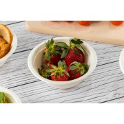 miska biała okrągła naturalna eko