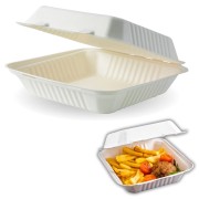 menu box z trzciny cukrowej 220x200 mm